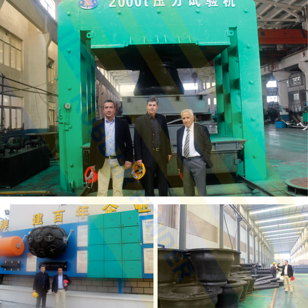 Croatia Customers at JIER FENDER FACTORY, Super Cone Fenders Compression Test