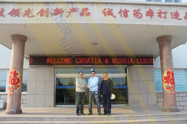 Croatia Customers at JIER RUBBER FENDER FACTORY