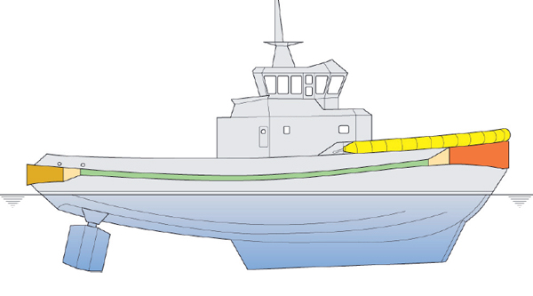 Tug Fenders for Tugboat and Workboat