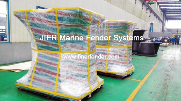 JIER Rubber Fenders, Arch Type, Malaysia Project, Packaged well at JIER Rubber Fender Factory, Ready to deliver